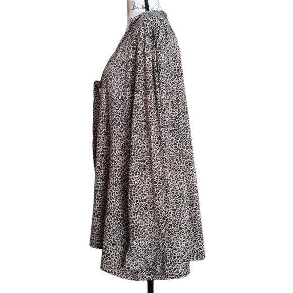 Suzanne Betro Tie Front V-Neck Long Sleeve Tunic Plus Size 4X - Picture 4 of 7